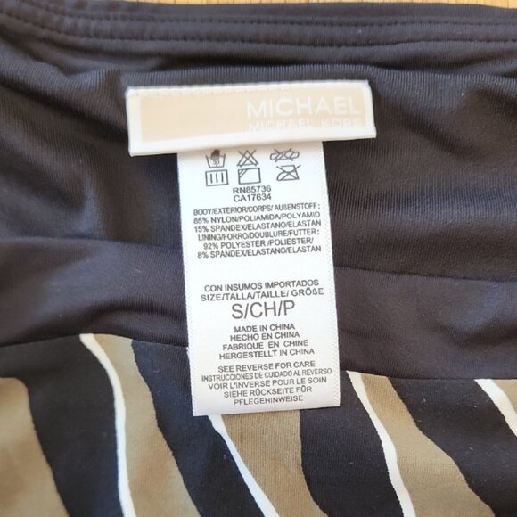 Michael Kors Black and White Bikini with Zebra Print - Picture 6 of 7